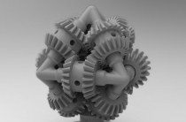 齒輪球3D打印模型（最具3D打(da)印機特色的(de)模型）